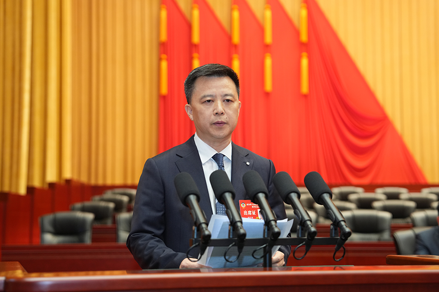 13：2026年1月30日，胡昌华委员在大会上发言。廖文豪 摄